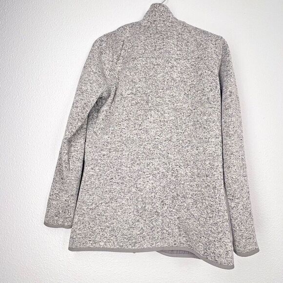 Eddie Bauer Jacket Women medium Gray Flannel Lined Soft shell Hiking Snap Down M - Picture 6 of 9